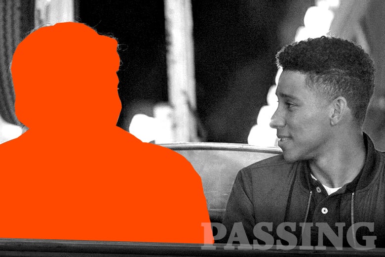 A still from the film Love Simon with the main character blacked out.